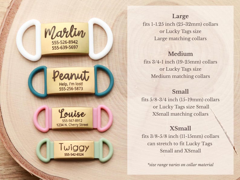 Silent Pet ID Tag, Silicone Pet Tag, Silent Pet Tag for Cats, Slide On Personalized Pet Tag with Custom Engraving Dog Tag, No Noise Silicone image 2