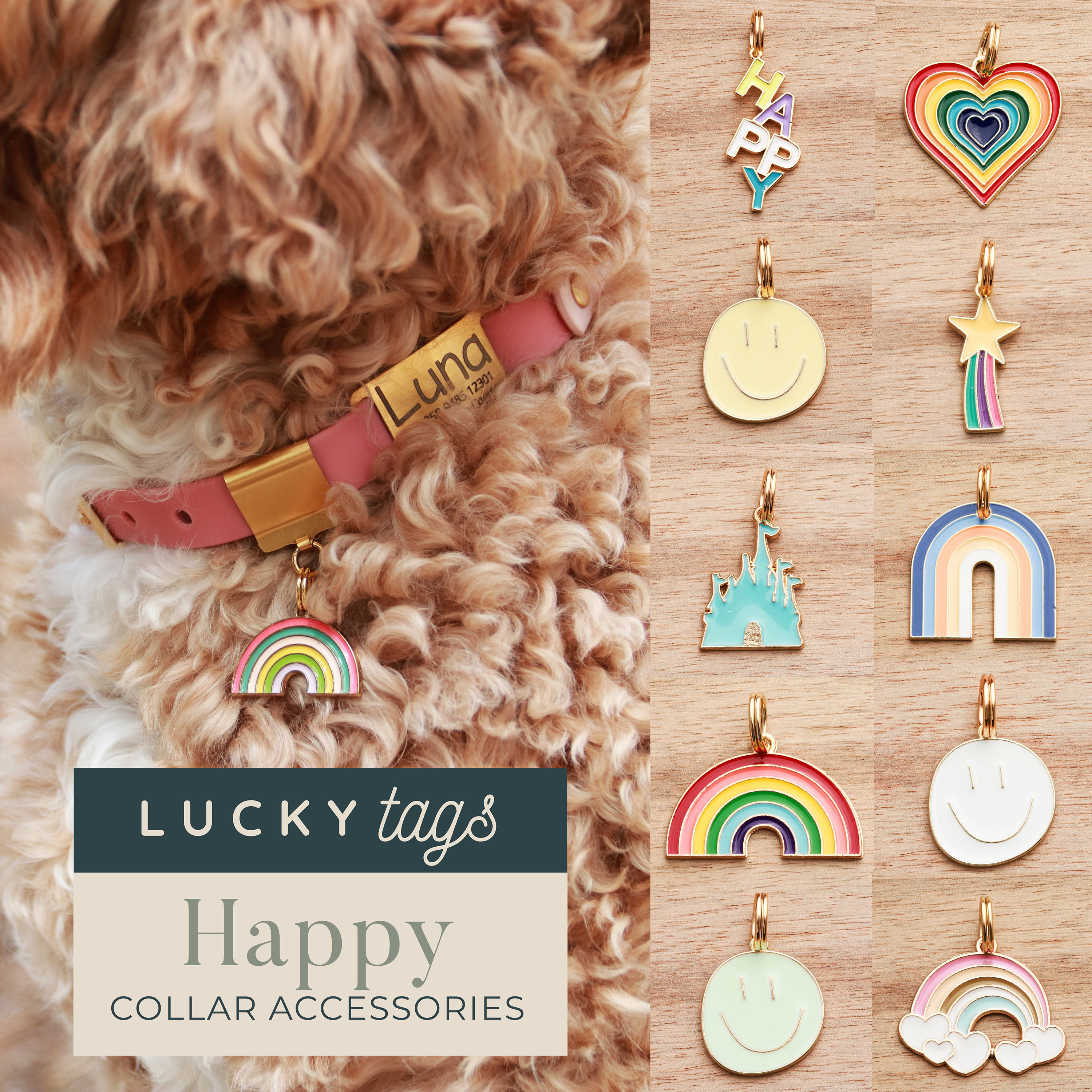 Interchangeable Dog Collar Charms Bird Dog Bell
