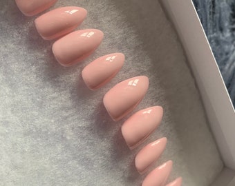 Faux ongles| Faux ongles| Appuyez sur les ongles| Colle sur ongles - « Pink Pastel »