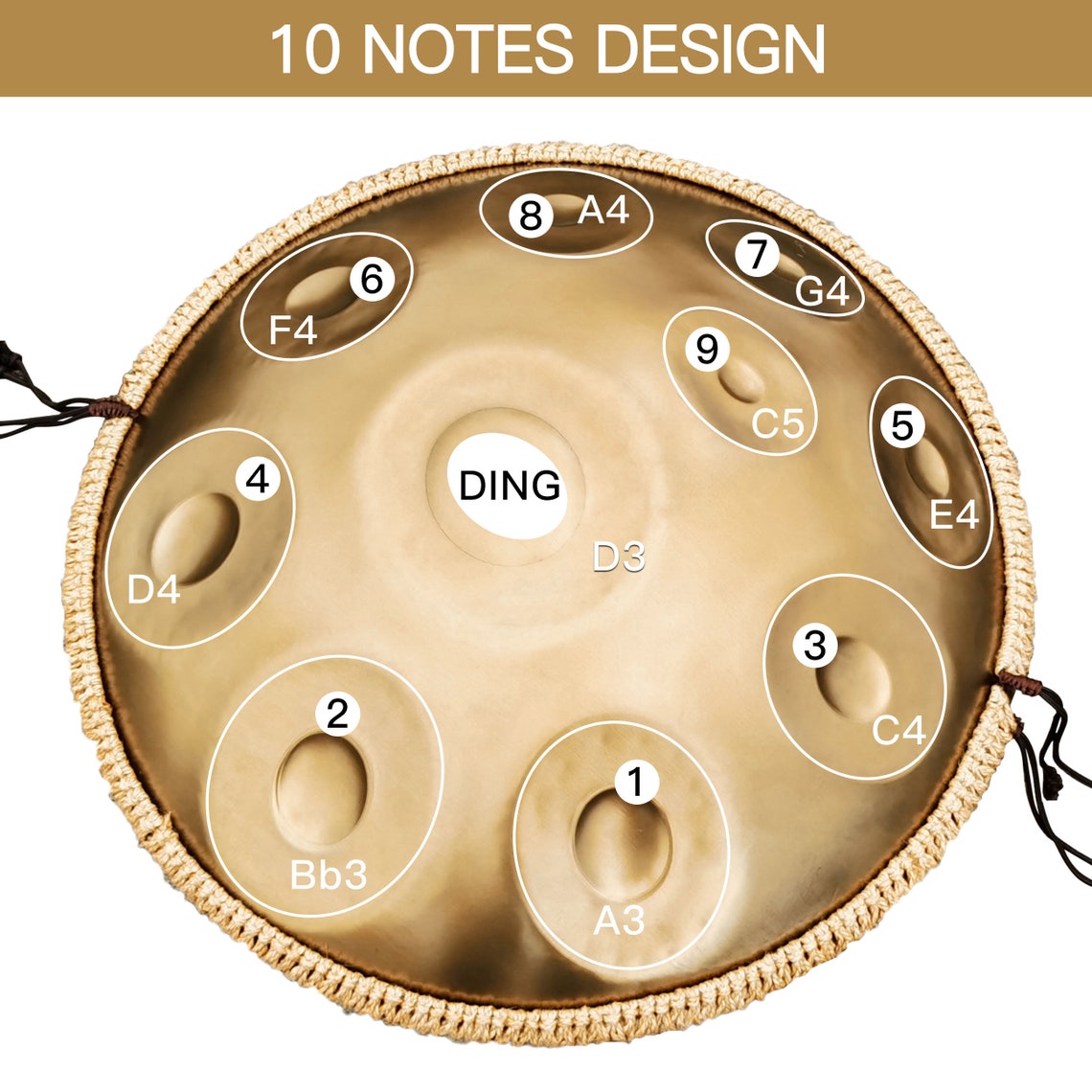 Handpan Drum Instrument 9 10 17 Notes in D Celtic Minor with Etsy