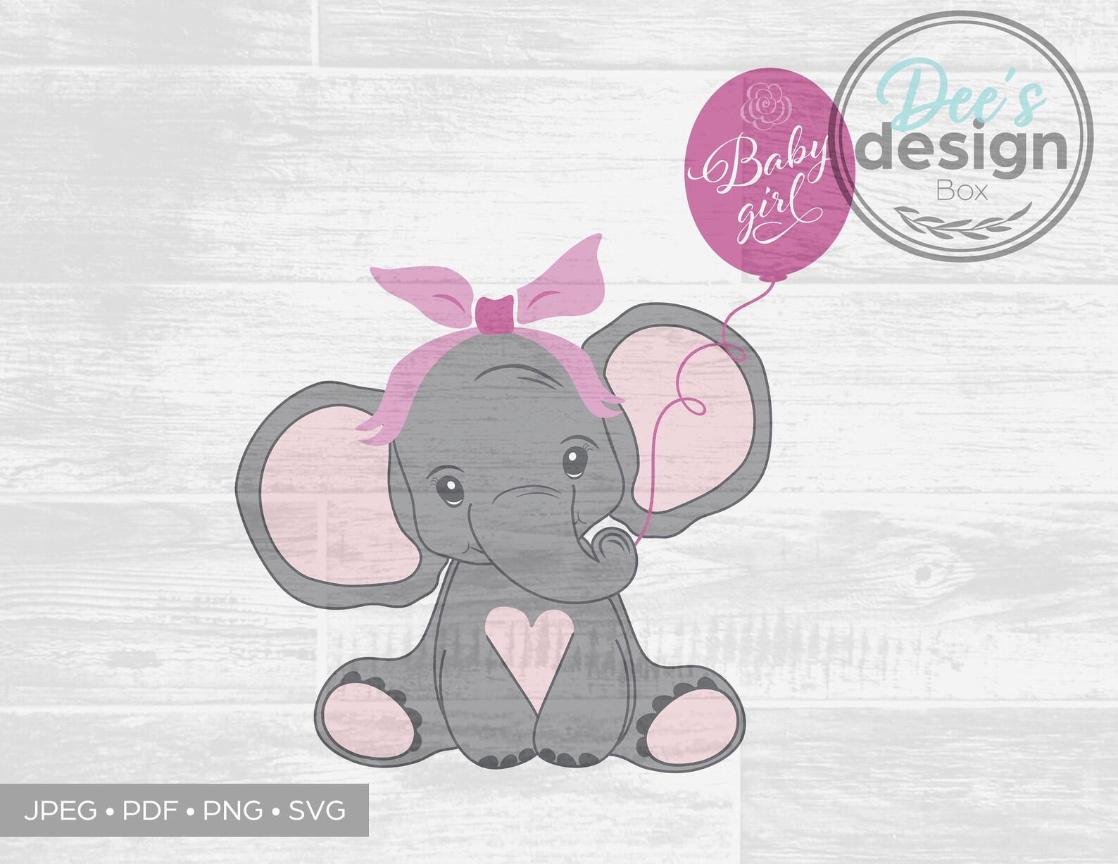 Baby Boy Elephant SVG Etsy