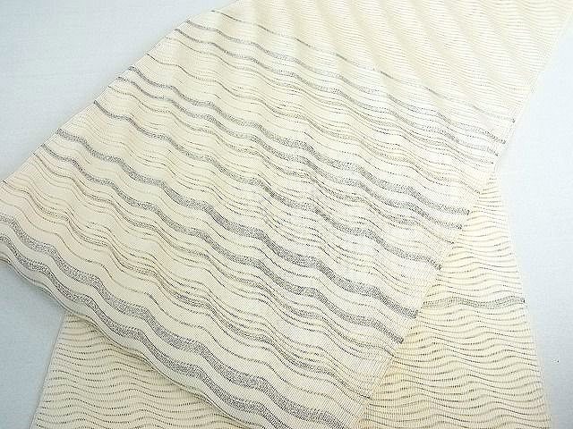 SO008、ヴィンテージ夏絽綴れ八寸名古屋帯、着物帯、ひとえ帯