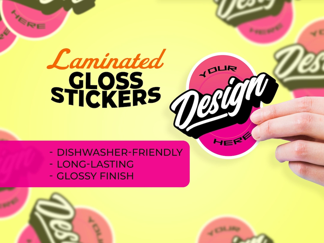 Custom Die Cut Stickers – Glossy, Waterproof Vinyl, Personalized Design ...