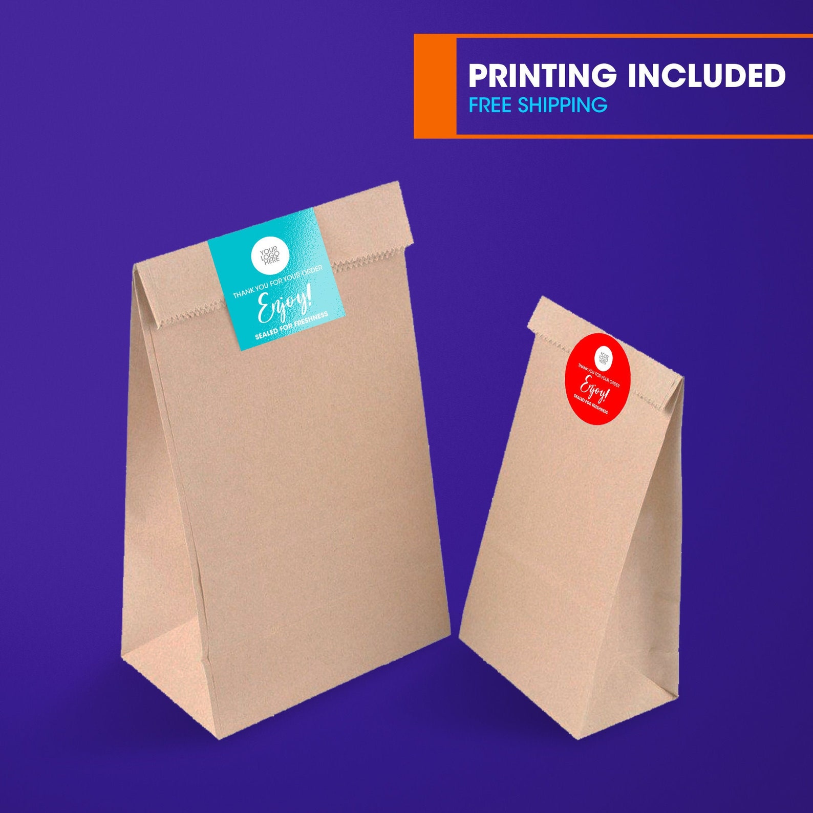 Custom Food Safety Seals Takeout Bag Seals Free Proof - Etsy UK