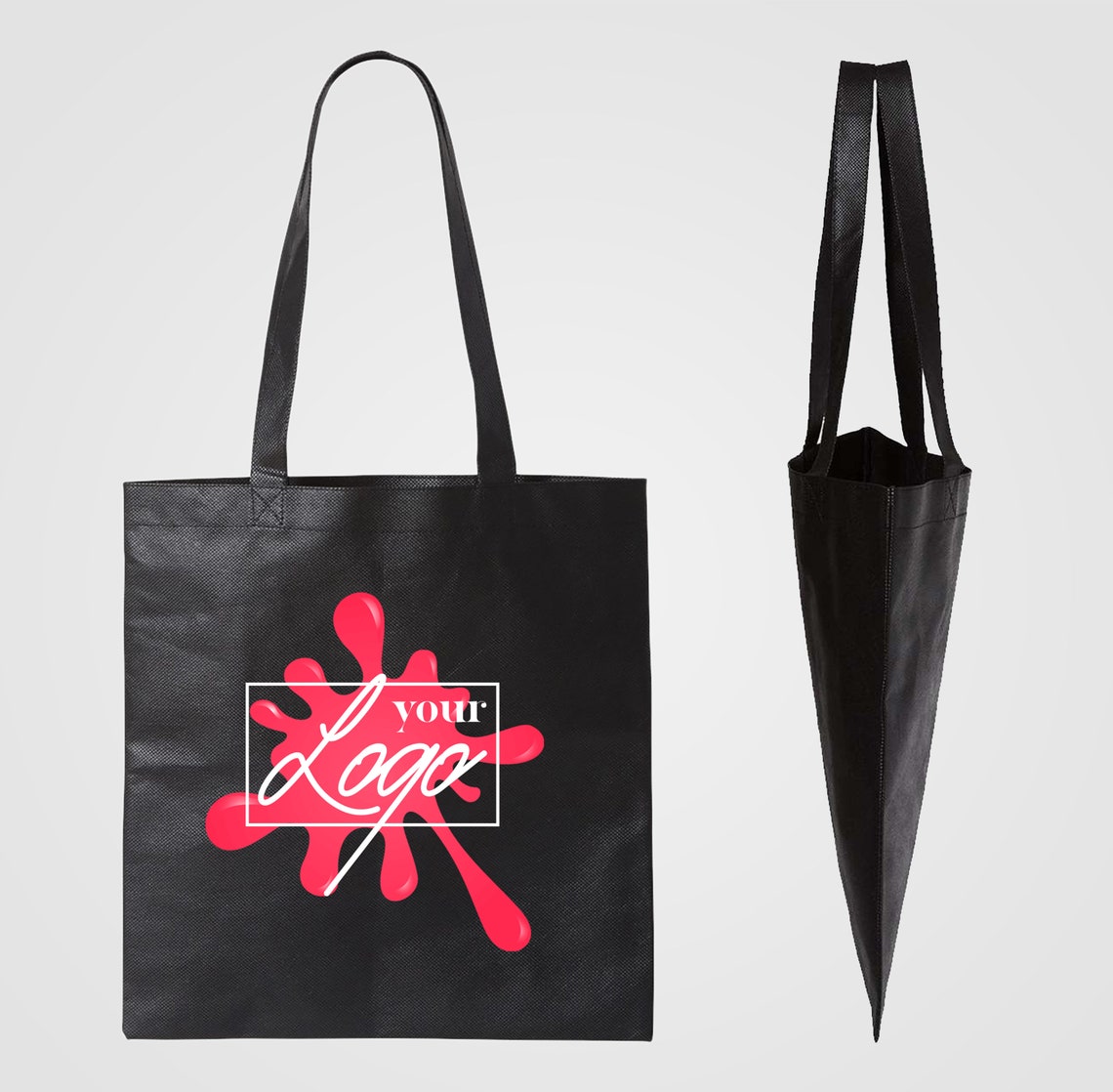 Custom Printed Tote Bags Bulk Custom Tote Bags Wholesale Etsy