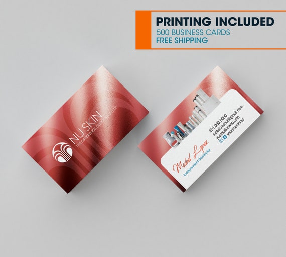 Personalized Nu Skin Business Cards, Printable NuSkin Business Cards