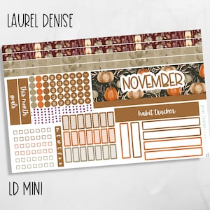 222 LAUREL DENISE planner stickers, Scout, Rose, Anne, Nancy, November monthly kit, 222 Thankful