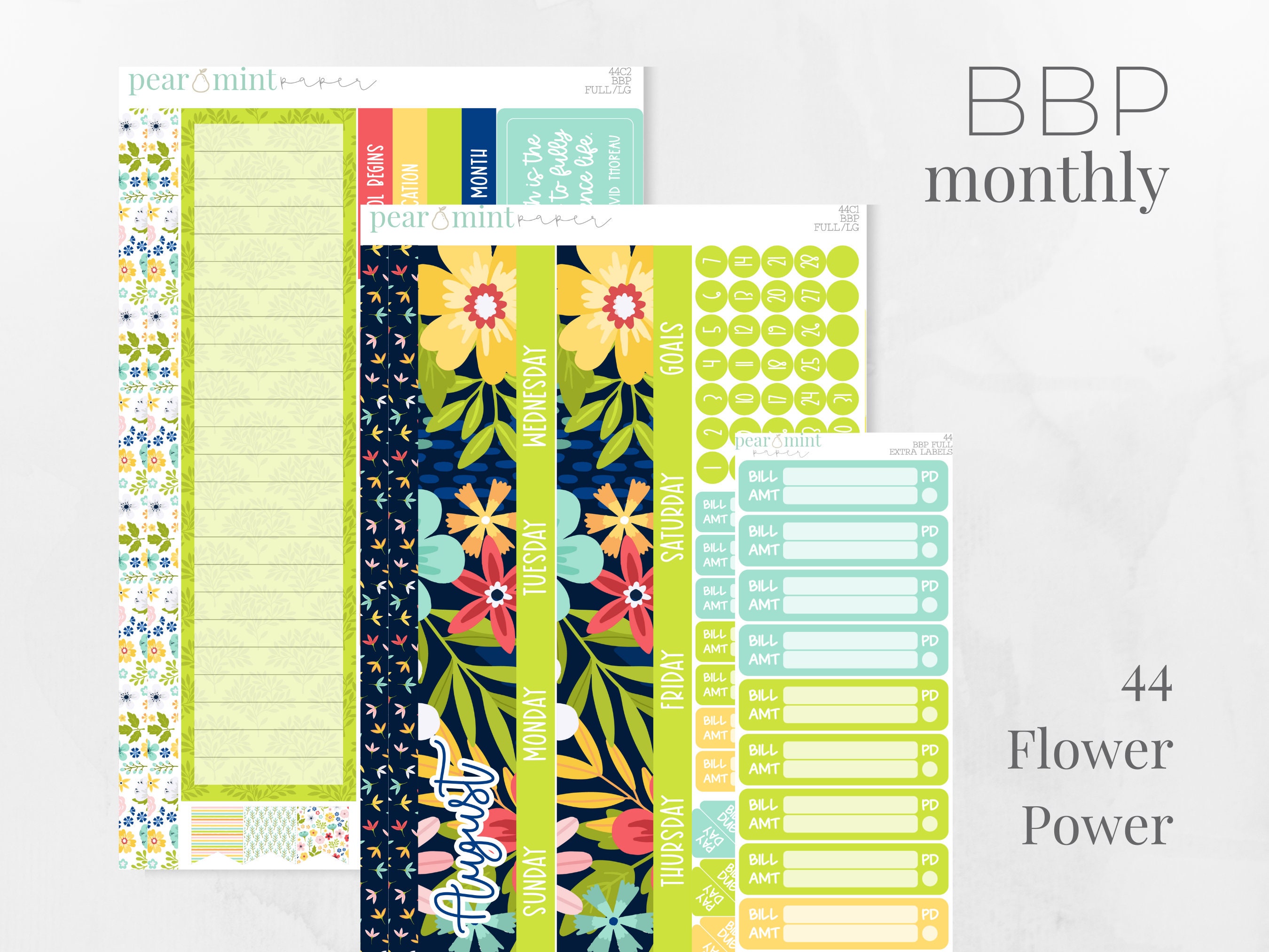KIT44 | Budget by Paycheck Workbook | Monthly Kit Budget Planner Stic…