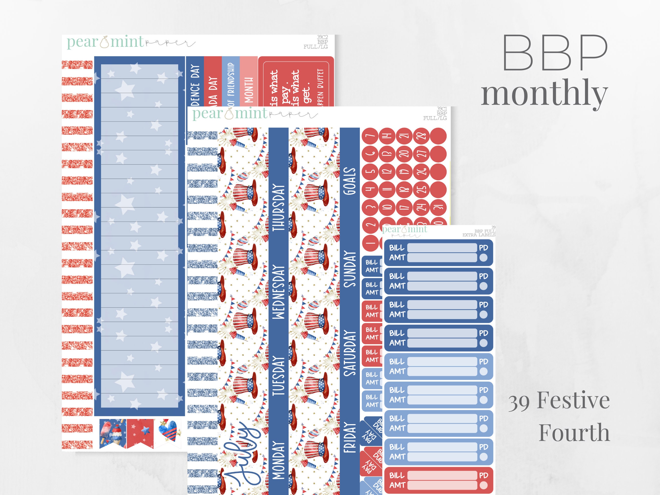 KIT39 | Budget by Paycheck Workbook | Monthly Kit Budget Planner Stic…