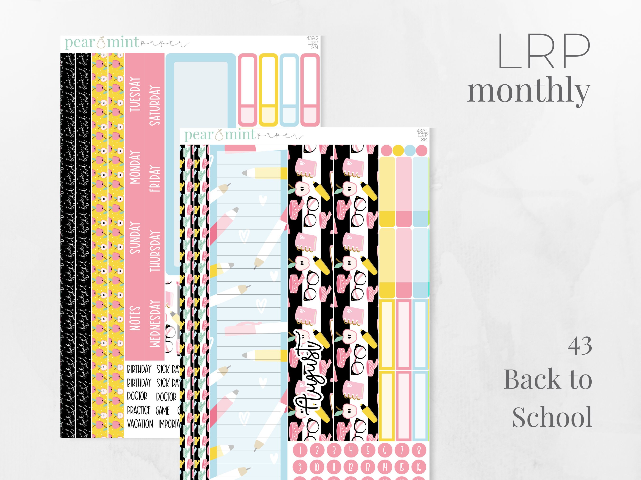 KIT43 | Live Rich Planner The Budget Mom | Monthly Kit Planner Sticke…