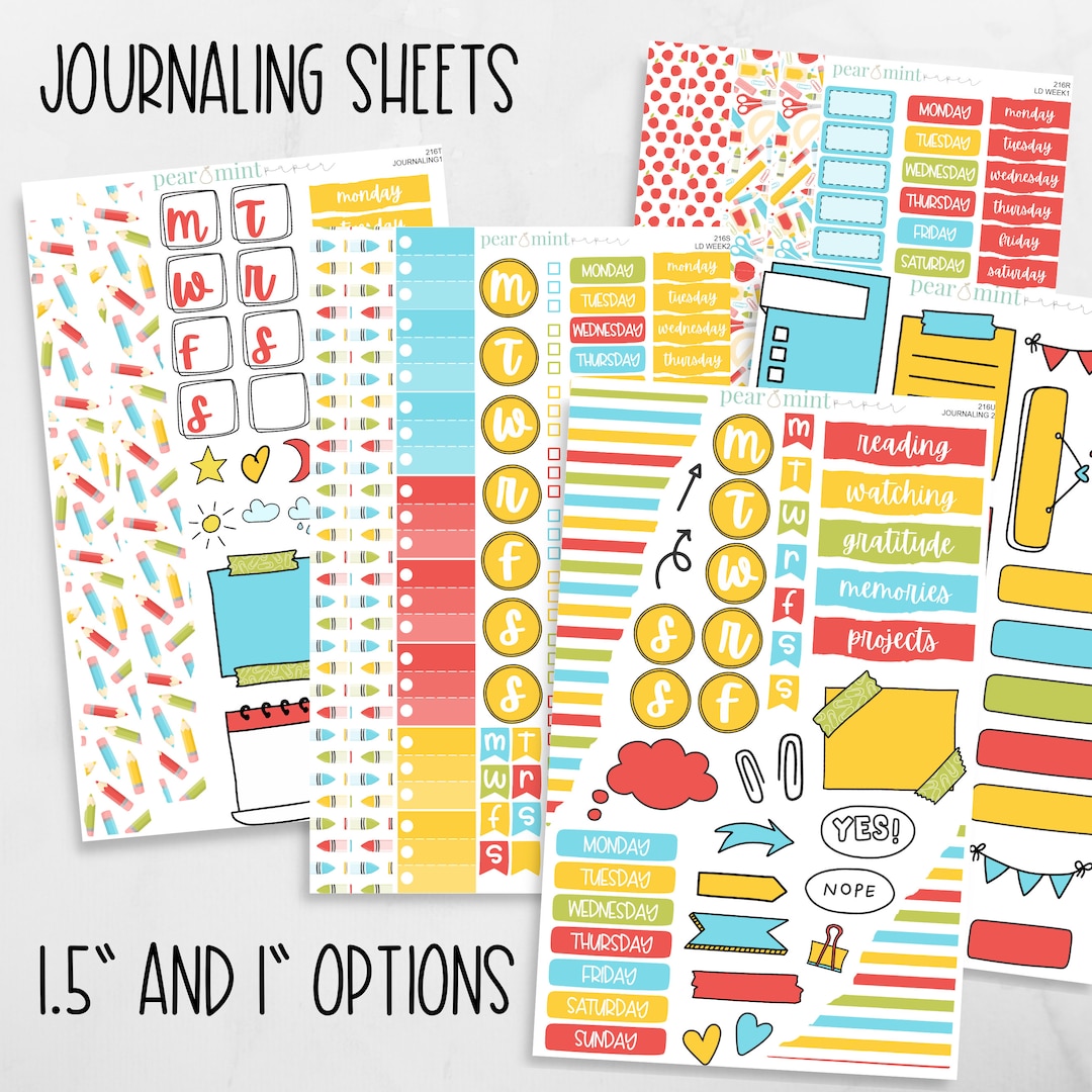216 Journaling Kit, Hobonichi, Bullet Journals, Notebooks, Erin Condren ...