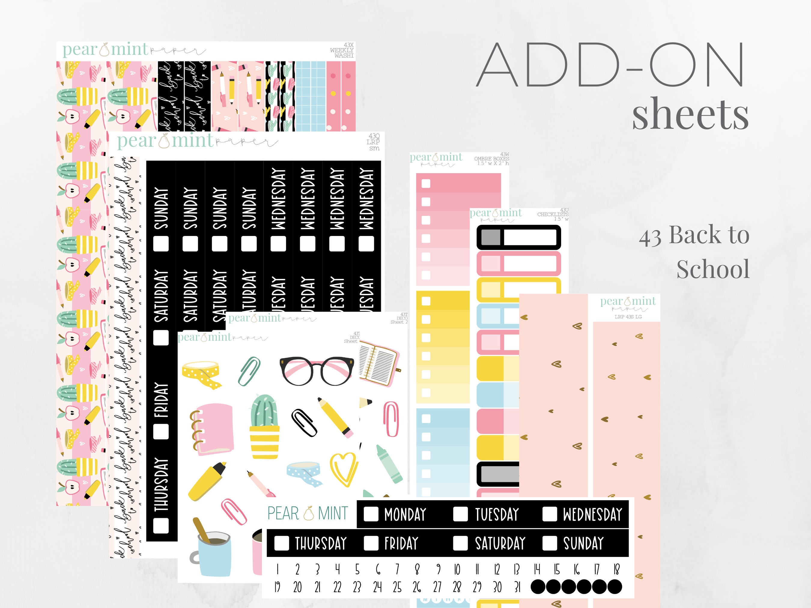 KIT43 MakseLife, ECLP, Live Rich Planner | Planner Stickers | August …