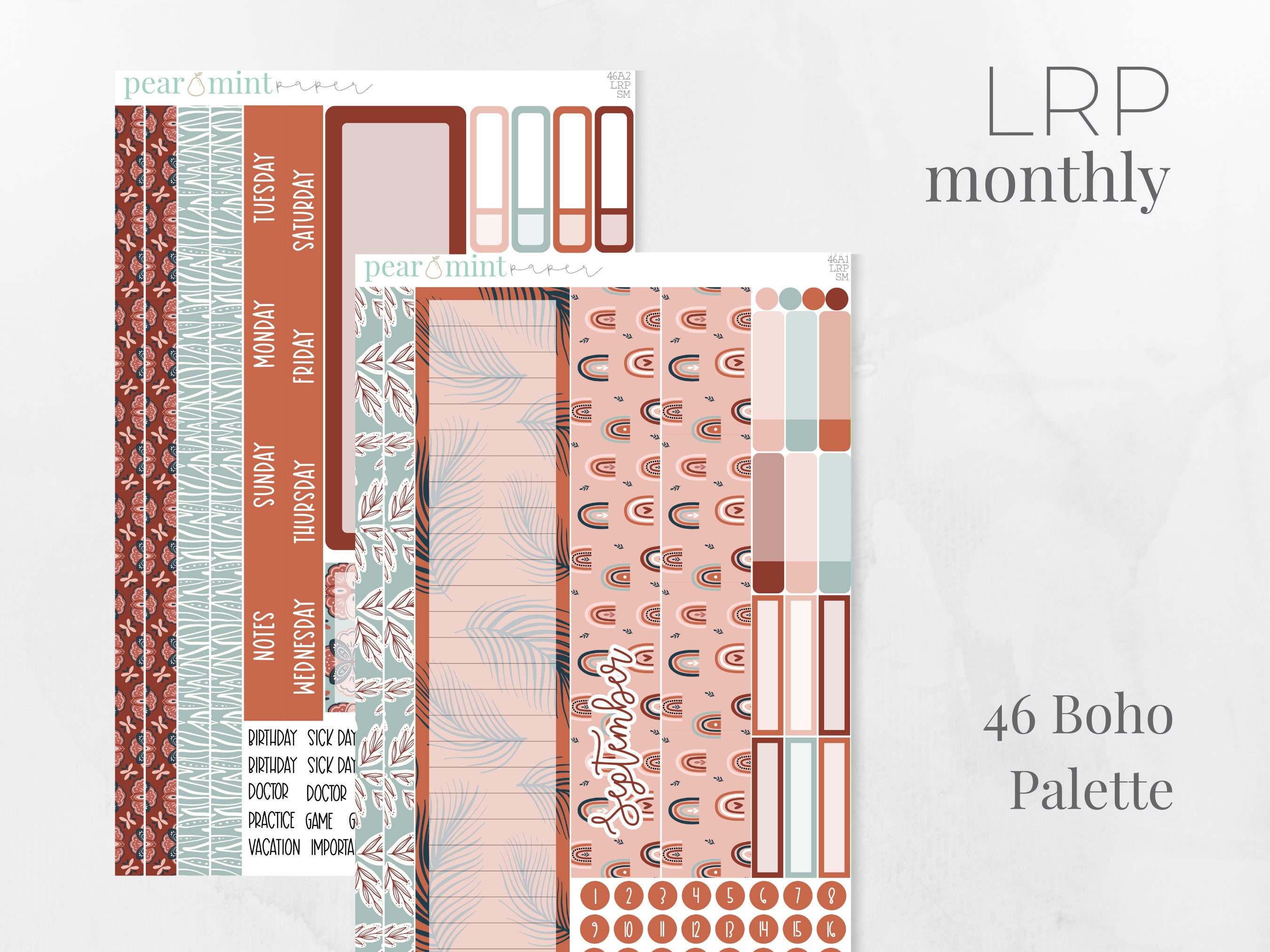 KIT46 | Live Rich Planner The Budget Mom | Monthly Kit Planner Sticke…
