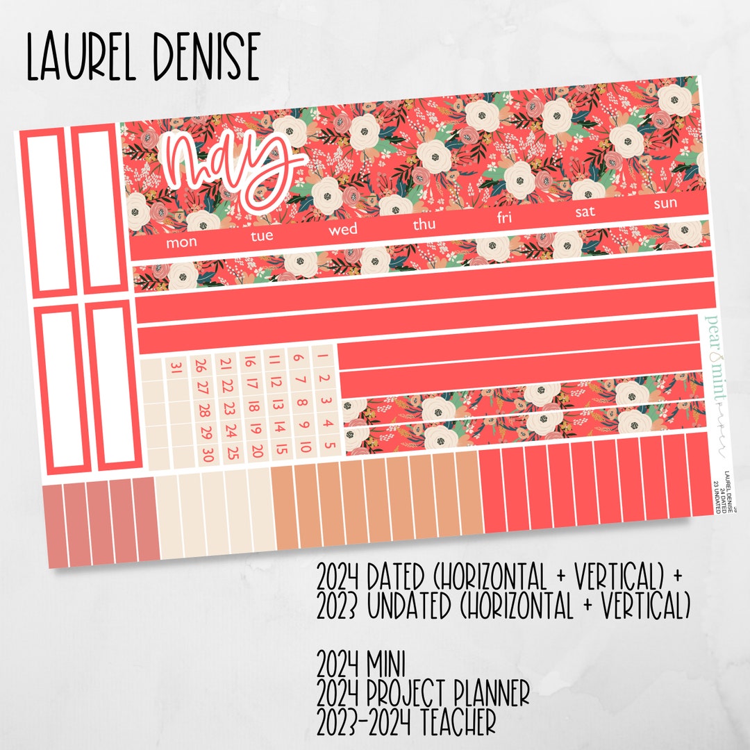 59 LAUREL DENISE Planner Stickers, Planner Kit, LD Sticker Kit, May ...