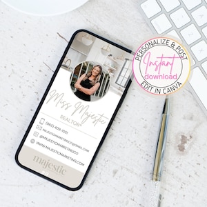 Online visitekaartje, onroerendgoedvisitekaartje, modern visitekaartje, onroerendgoedmarketing, tekstbaar visitekaartje, digitaal visitekaartje