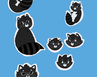 Raccoon Sticker Sheet