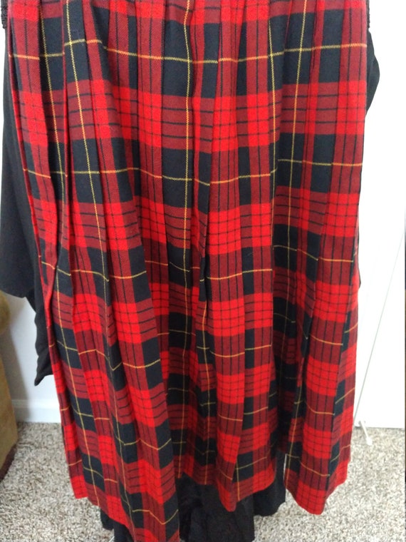 Woman's Wool Tartan Hostess Skirt - image 4