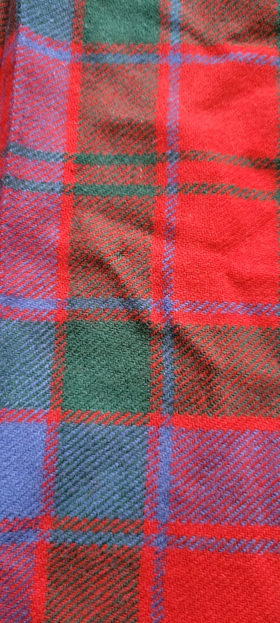 Vintage Scottish Wool Woman's Tartan Hostess Kilt - image 3