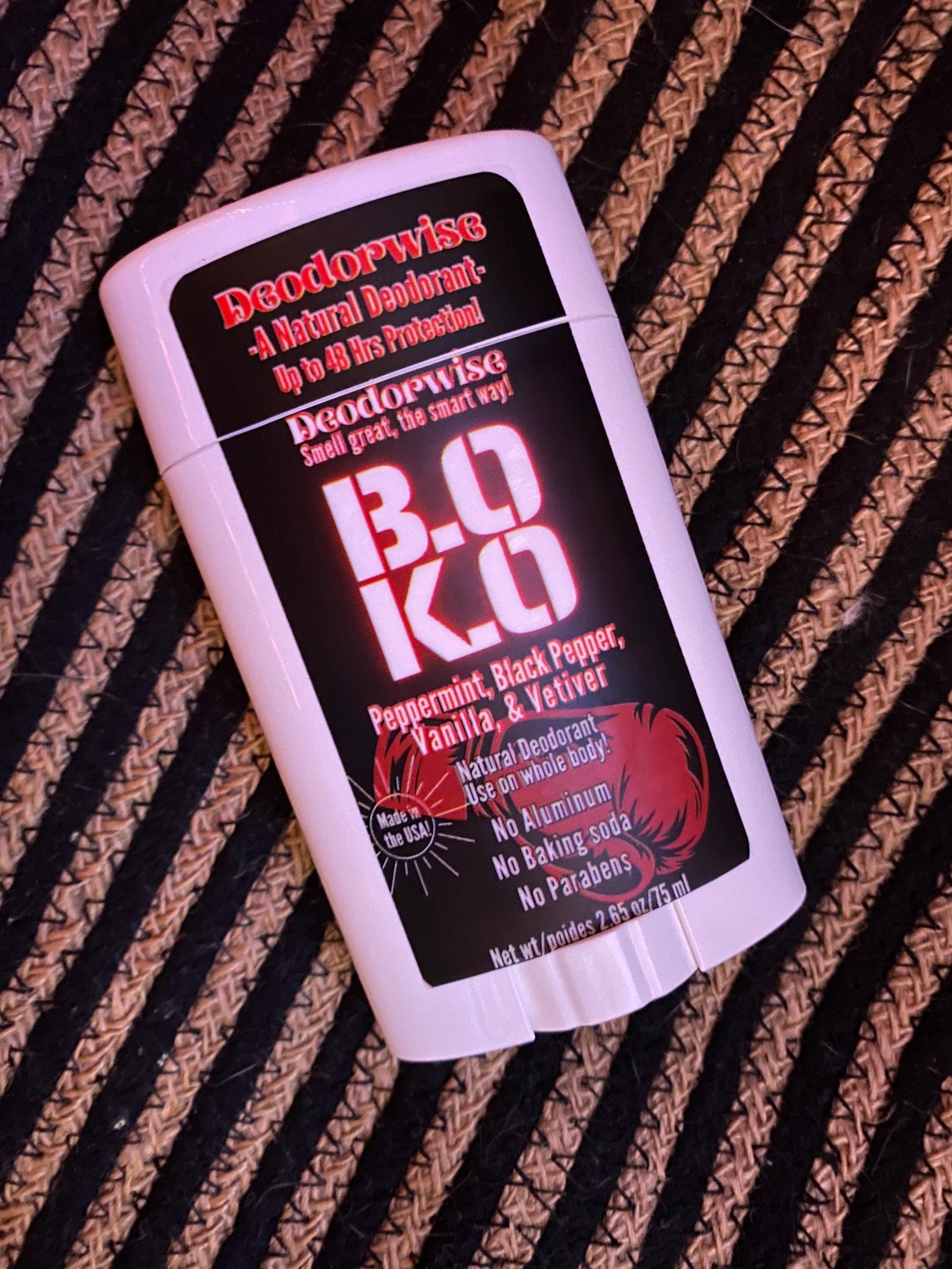 B. O K. O; Natural Deodorant for Sensitive Skin - Aluminum-free - Long lasting - Manly scent