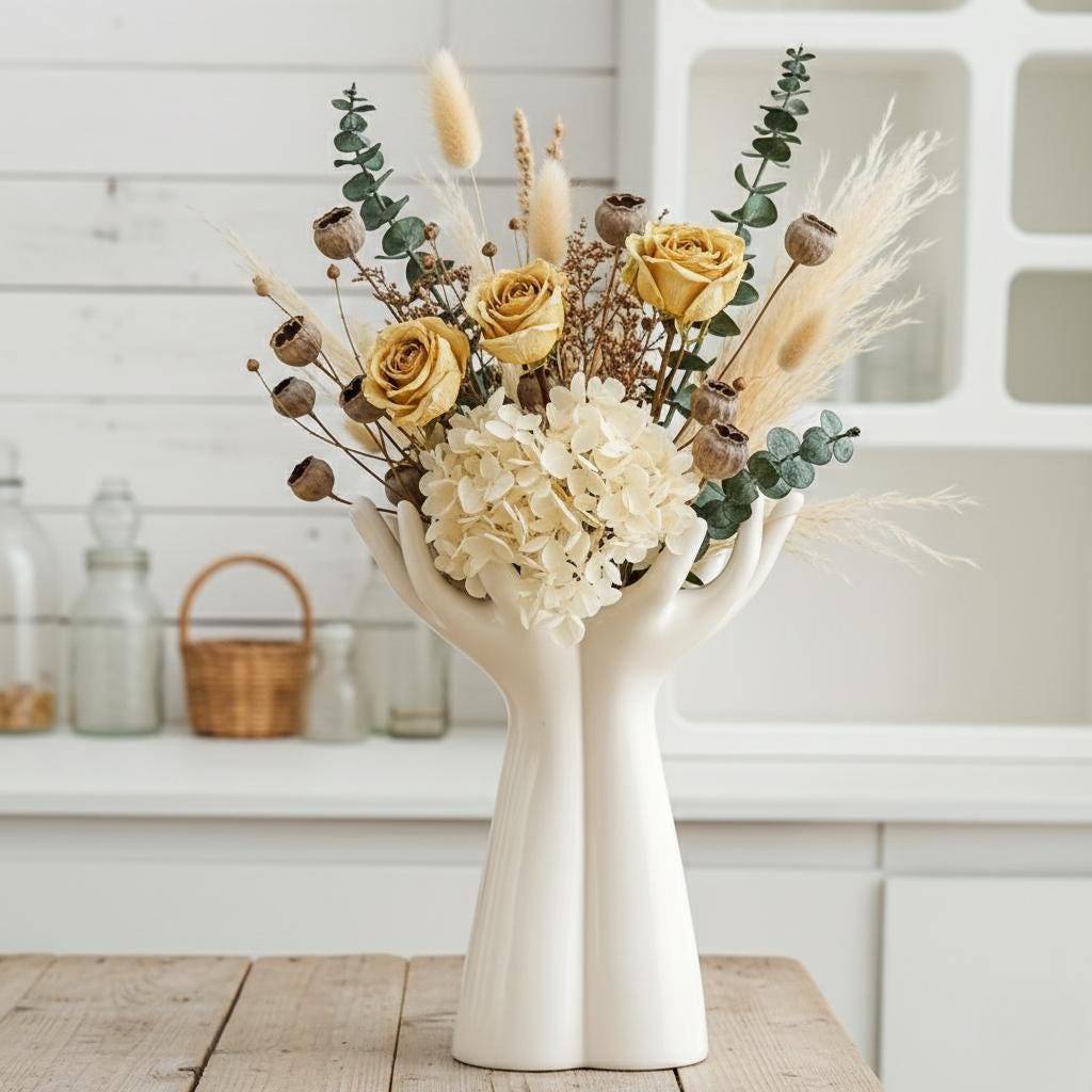 Hand shaped vase - Etsy 日本