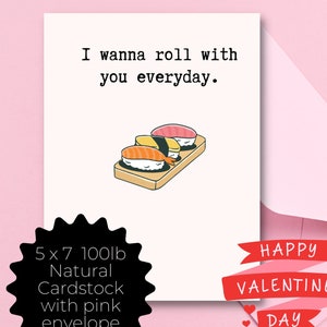 Youre my sushimate Valentines Karte Romantische Karte, Süße Liebeskarte, Lustige Valentinstagskarte, Grußkarte, Liebesgruß