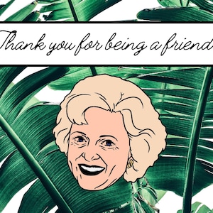 Golden Girl Thank You Karte Set DIGITAL ONLY INSTANT Download