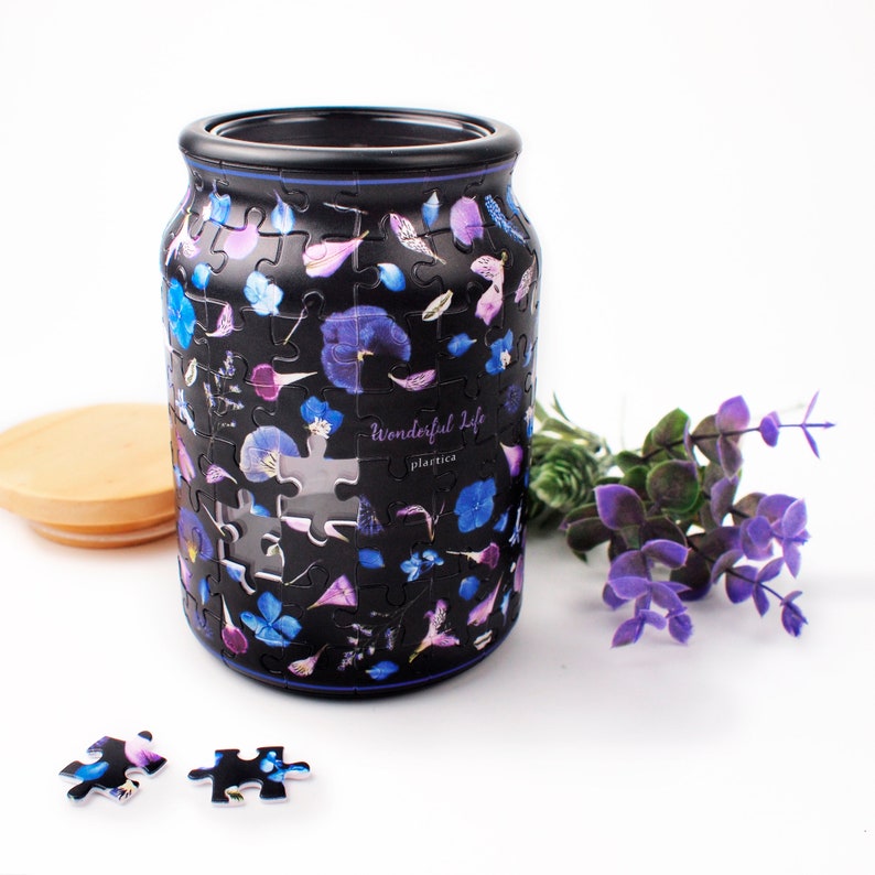 128 Piece Plastic Jigsaw Puzzle Jar: Take a Nap 3D, Premium Quality, Water Resistant, Durable, Recyclable, 128 Pieces image 4