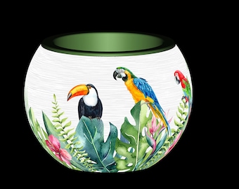 80 Piece Plastic Jigsaw Puzzle Flowerpot: Bird of Paradise (3D, Premium High Quality, Water Resistant, Durable, Recyclable)