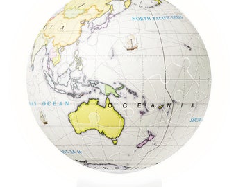 Globe Puzzle Etsy