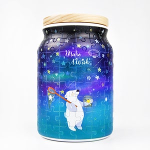 128 Piece Plastic Jigsaw Puzzle Jar: Take a Nap 3D, Premium Quality, Water Resistant, Durable, Recyclable, 128 Pieces image 7