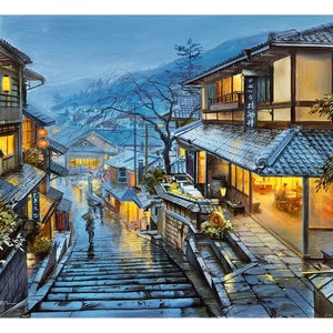 1200 Piece Plastic Jigsaw Puzzle for Adult: Evgeny Lushpin - Old Kyoto (Premium Quality, Water Resistant, Durable, Recyclable)