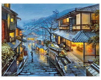 1200 Piece Plastic Jigsaw Puzzle for Adult: Evgeny Lushpin - Old Kyoto (Premium Quality, Water Resistant, Durable, Recyclable)
