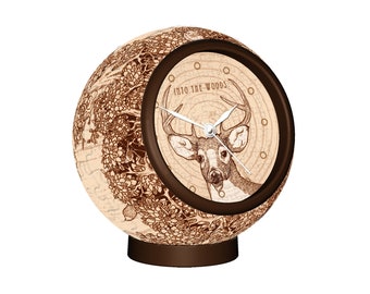 abstract puzzles online 145 Piece Jigsaw Puzzle Clock: Into the Woods (3D, Premium Quality, Water Resistant, Durable, Recyclable, 4" in Diameter)