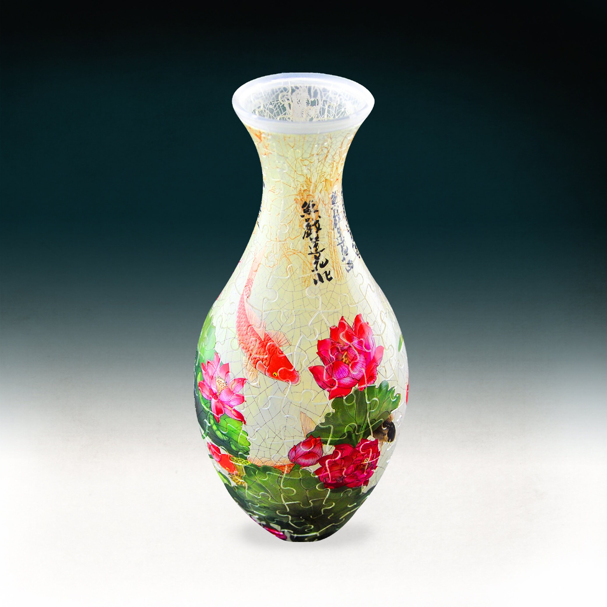 160 Piece Plastic Jigsaw Puzzle Vase Magpies on Plum Tree Etsy