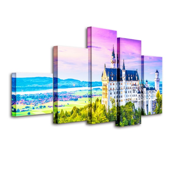 Plastic Jigsaw Puzzle Canvas 632 Pieces Neuschwanstein Etsy