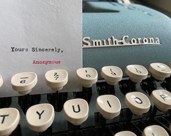 Anonymous Typewritten Letter