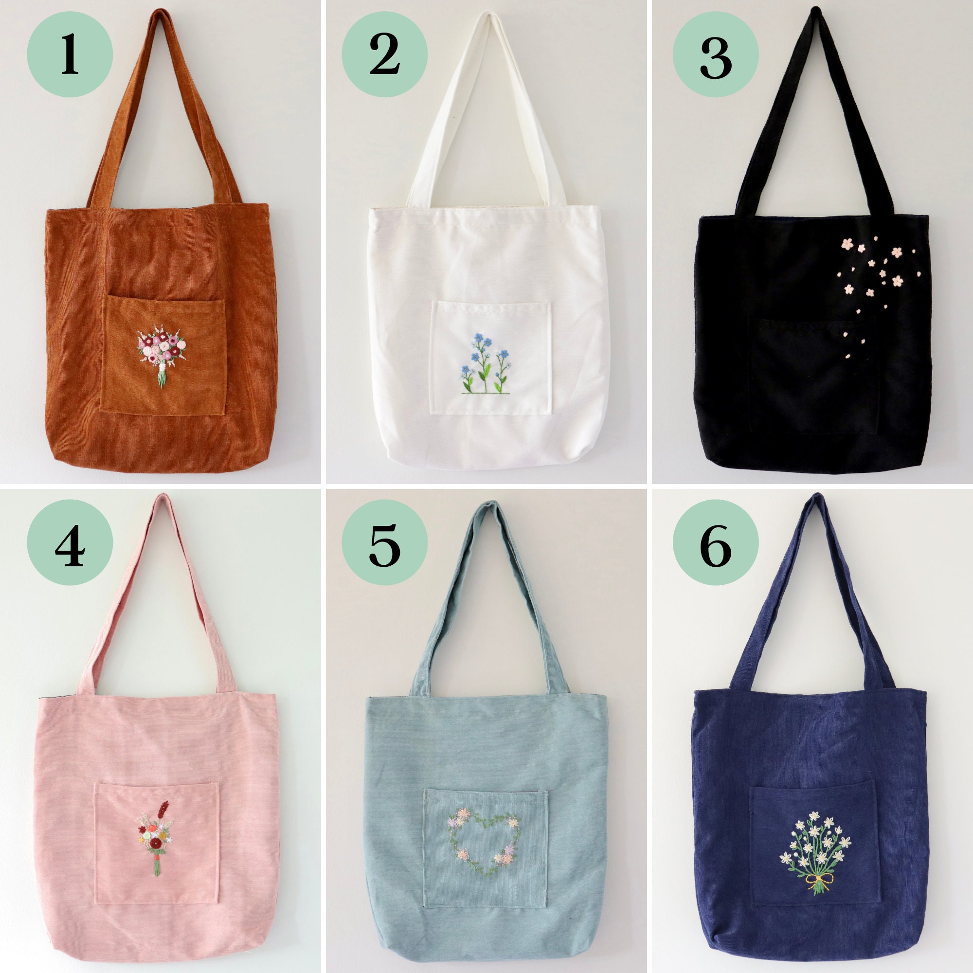 Dans Le Sac Corduroy Tote Bags – The Knitting Loft