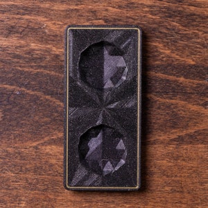 D20 Life Counter Box for Magic the Gathering Oversized Bundle Spindown - Black with Gold Inlay