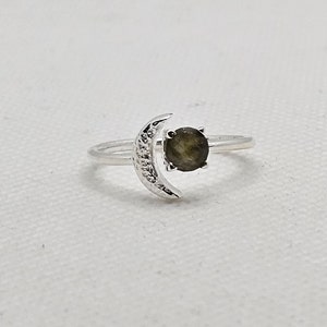 Labradorite Ring,925 Sterling Silver, Gemstone Ring, Natural Labradorite Jewelry, Minimalist Ring, Handmade Ring, Gift For Her, Promise Ring