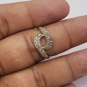 Rose cut Pave Diamond Ring, Diamond Ring,925 Sterling Silver, Handmade Jewelry, Engagement Ring, Wedding Ring, Christmas Gift, Women Ring