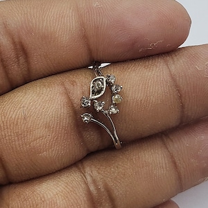Victorian Diamond Ring, Engagement Ring, Antique Rose Cut Diamond Ring, Diamond Wedding Band, Edwardian Engagement Ring, Christmas Gift