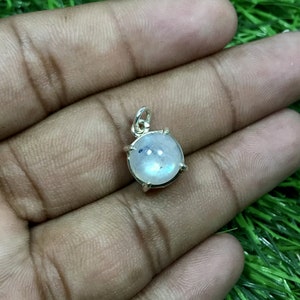 Natural Blue Fire Moonstone Pendant, Gemstone Pendant, 925 Sterling Silver Pendant, Moonstone Pendant, Wedding Gift, Bridesmaid Gift, Gifts