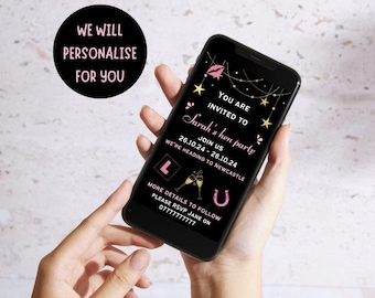 Hen party invitation / made to order invite / bachelorette invitation / hen party decor / hen party ideas / digital download