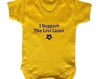 Unofficial Livingston FC baby vest /Scottish baby vest / baby gift / Livingston FC baby gift