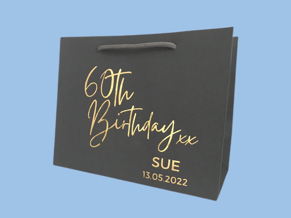 Personalised Birthday Gift Bags / Happy Birthday Bags / 18th Etsy UK