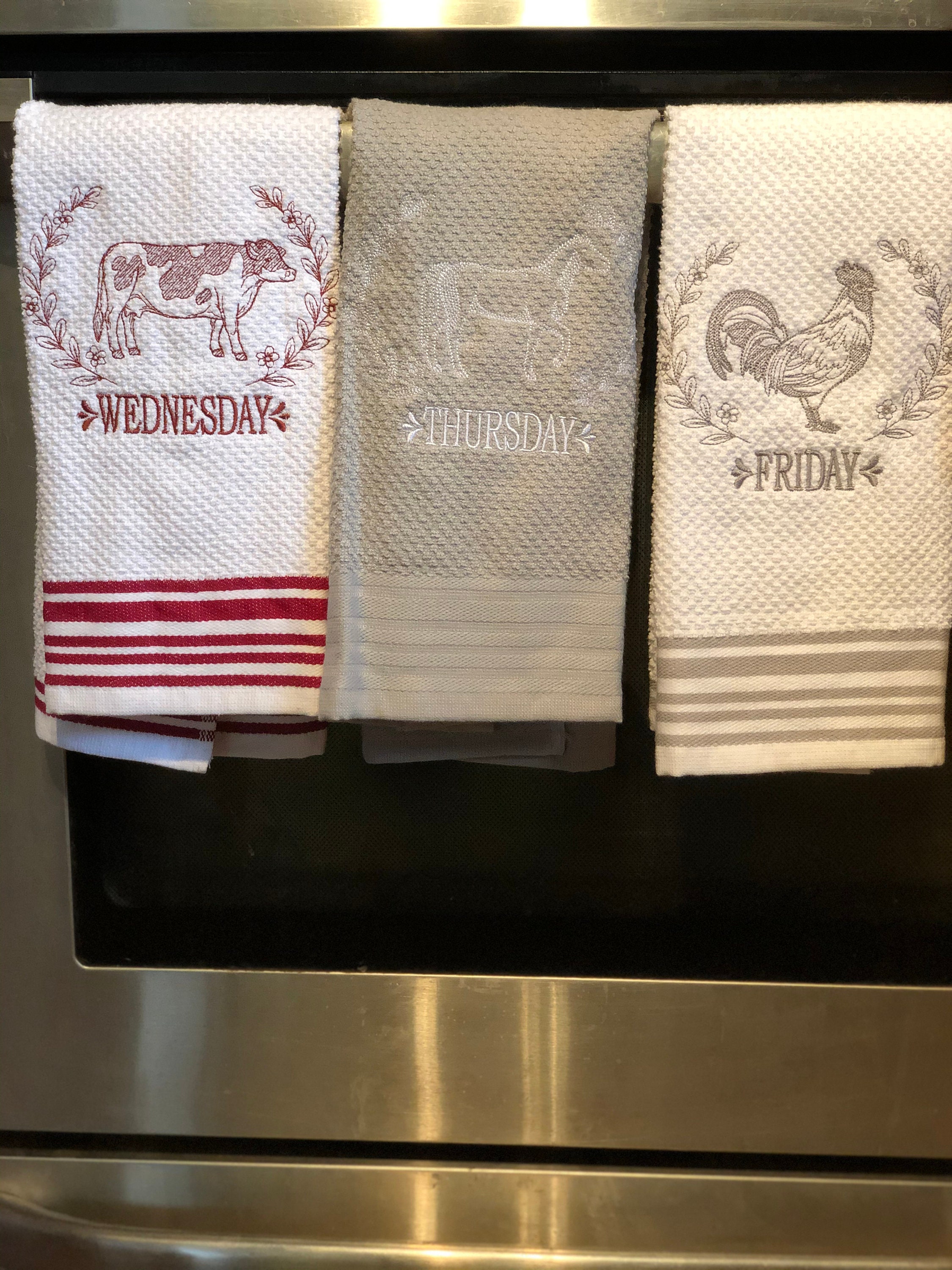 Farmhouse T TowelsFarmhouse T Towel SetDays of the week Etsy