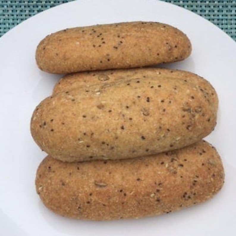 Keto 'multigrain' Bread Hot Dog Buns Gluten Free Dairy Free Sub Roll