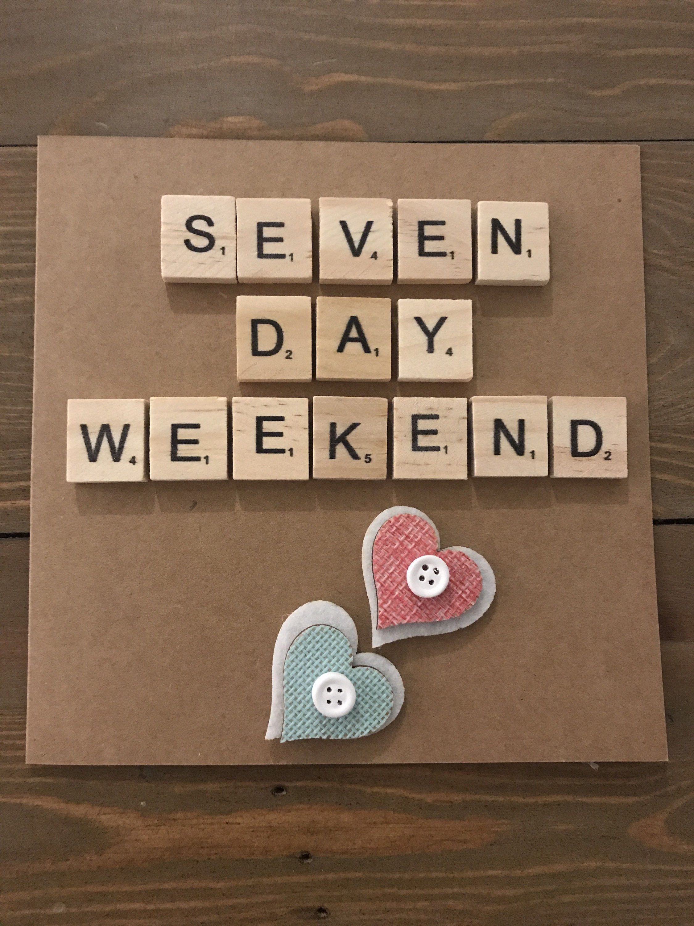 Congratulations on your retirement card Seven day weekend. Etsy