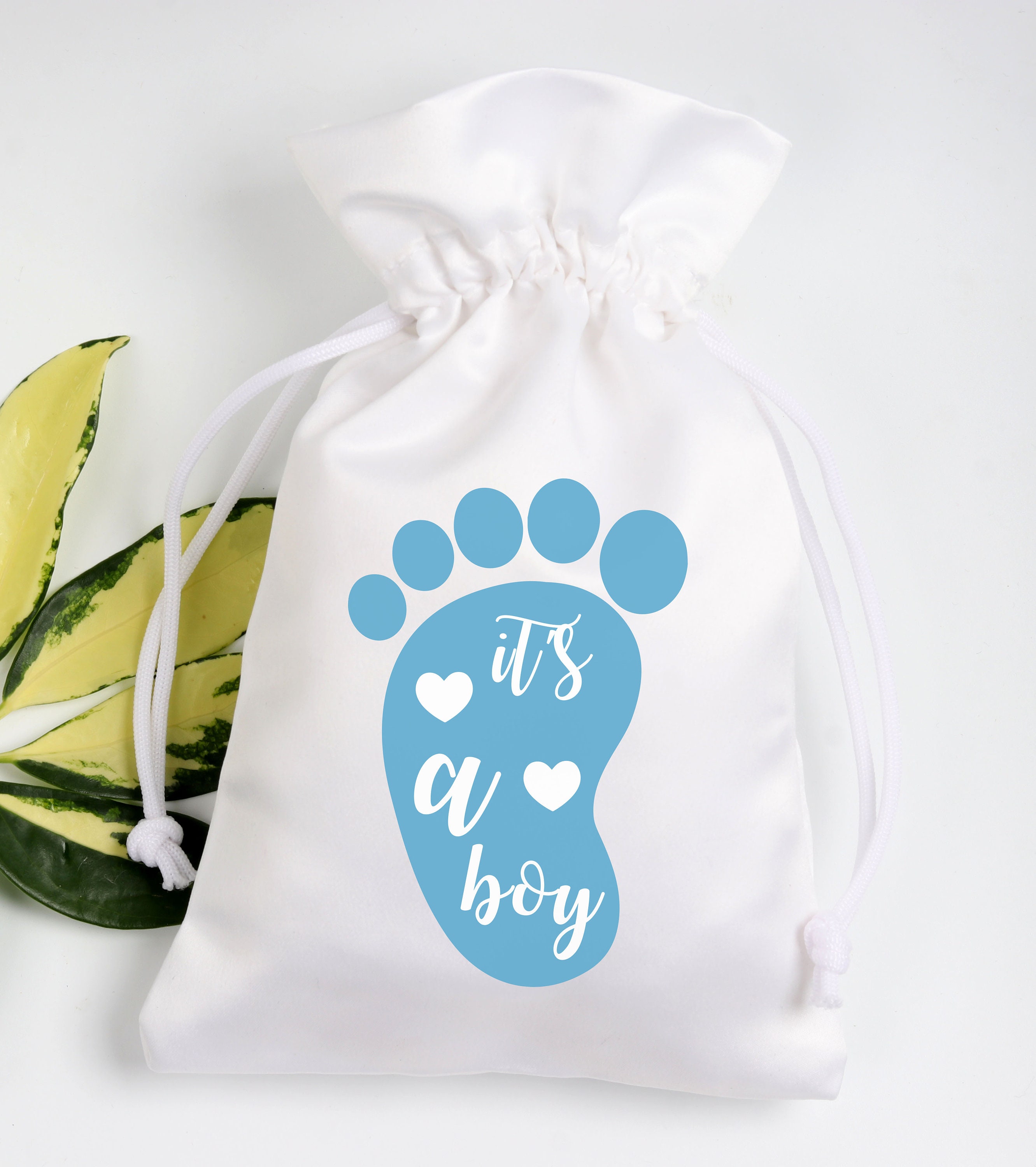 Baby Shower Favor Bags Its a Boy Baby Shower With Babies Feet Etsy