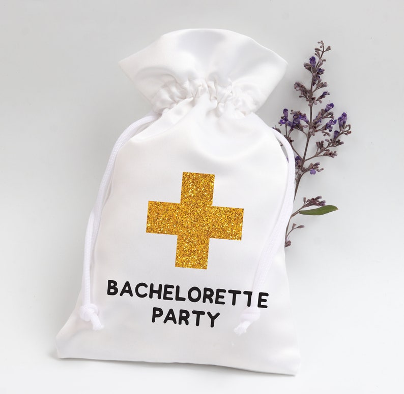 Glitter Hangover Kit Bags Glitter Bachelorette Party Decorations Bachelorette Party Favors Glossy Wedding Drawstring Bag